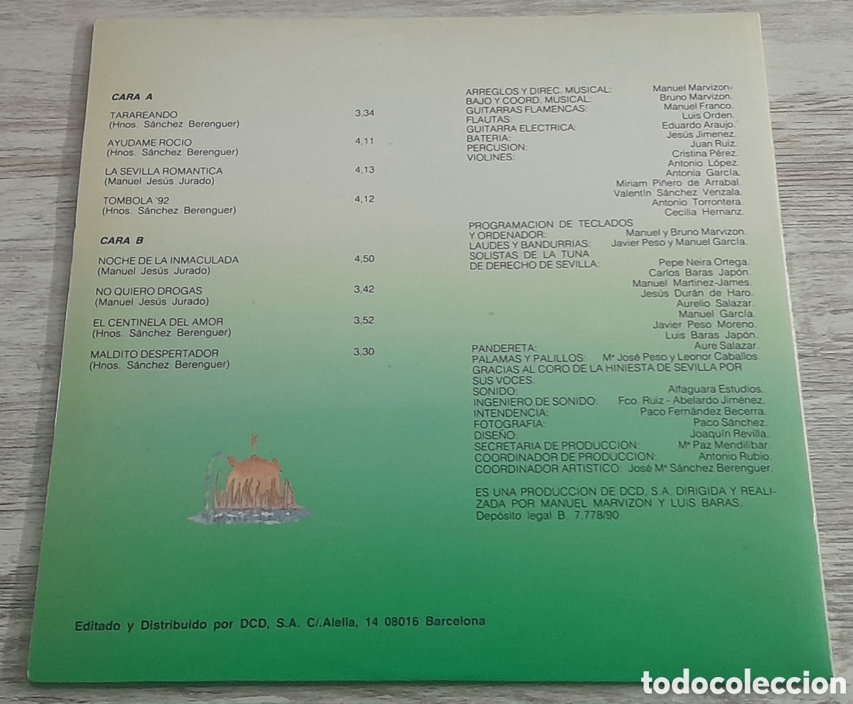 Discos de vinilo: SEVILLANAS - GUADALQUIVIR - DCD 1990 - GATEFOLD - Foto 2