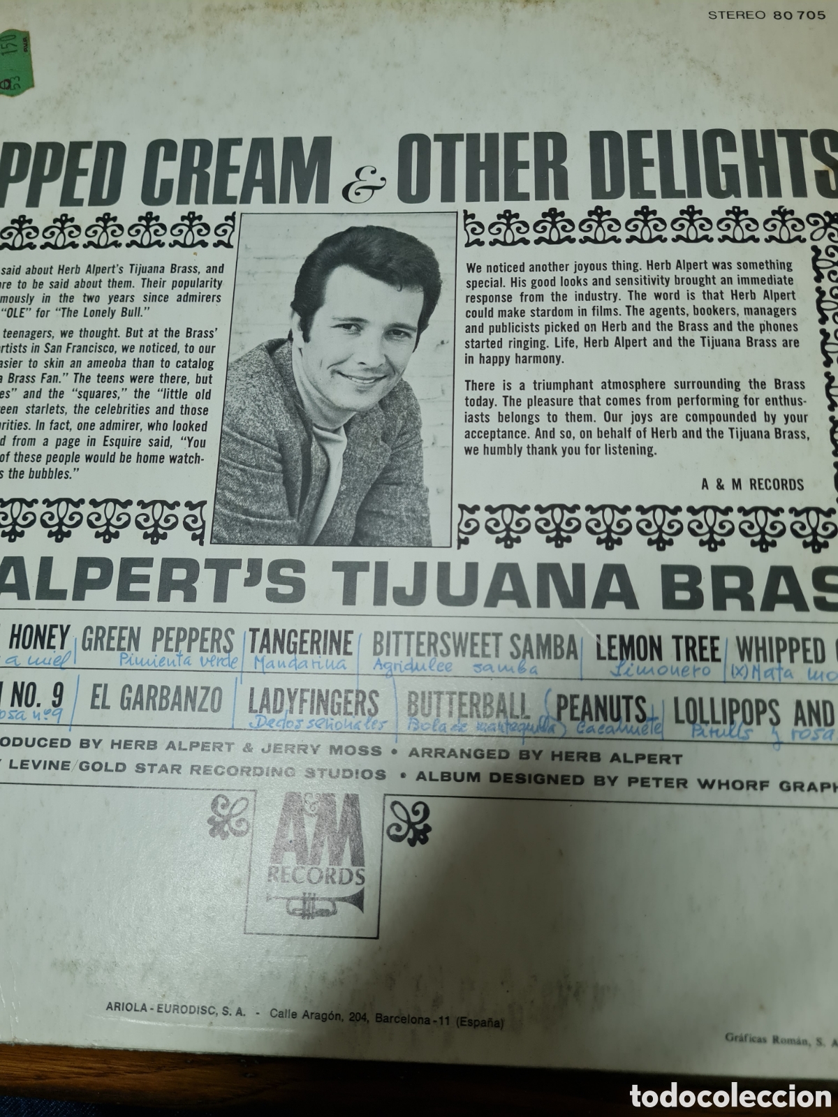 Discos de vinilo: 3 lp HERB ALPERTS TIJUANA BRASS - Foto 4
