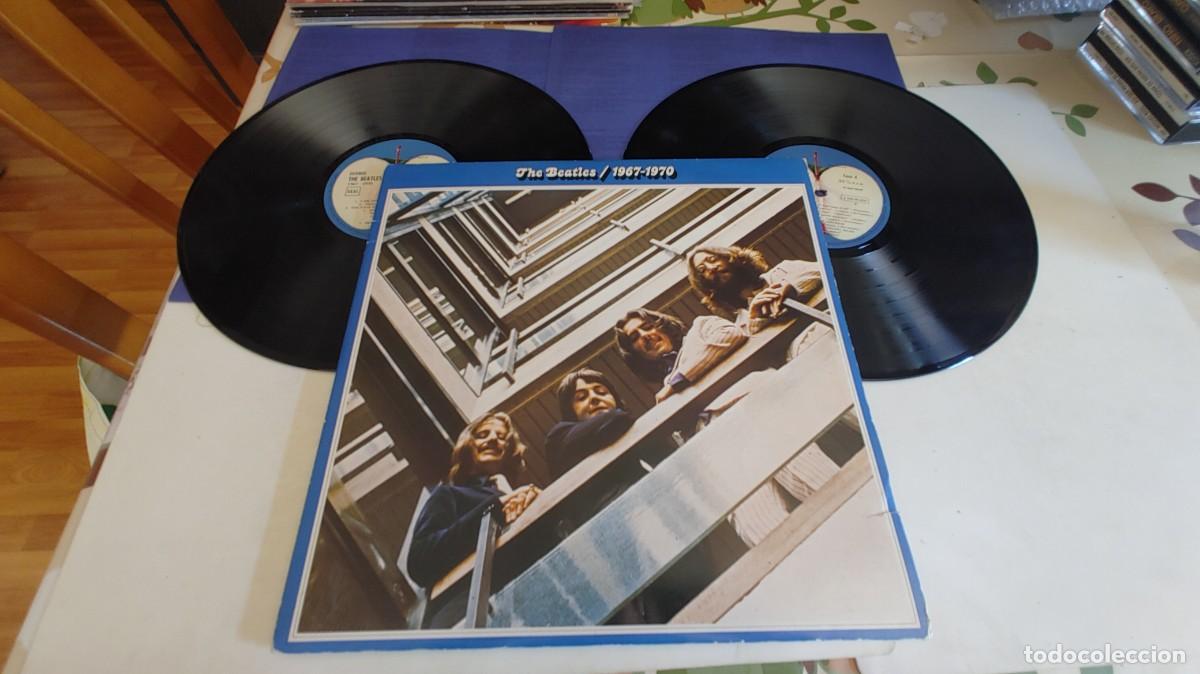 Discos de vinilo: THE BEATLES-LP DOBLE 1967-1970-GATEFOLD LETRAS-SPAIN 1973-TRASERA PEQUE&Ntilde;O CORTE LATERAL DCHA.VER FOT