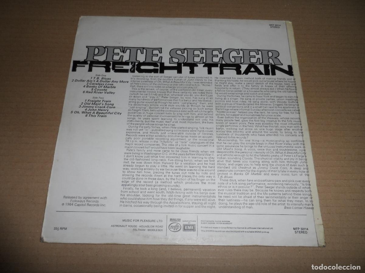 Discos de vinilo: PETE SEEGER - FREIGHT TRAIN (UK 1964) - Foto 2