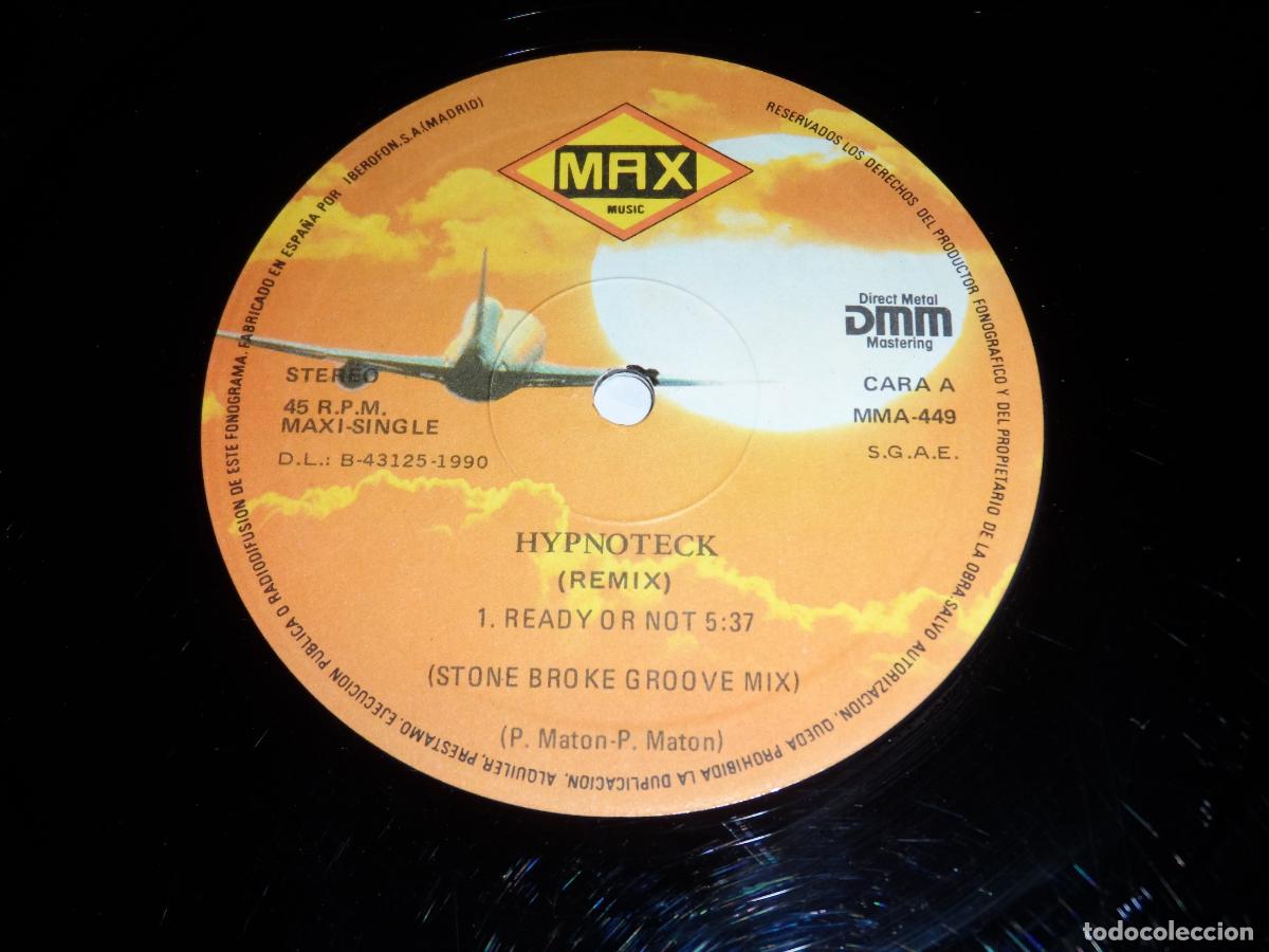 Discos de vinilo: Hypnoteck &ndash; Ready Or Not Remixes (SPAIN 1990) - Foto 3