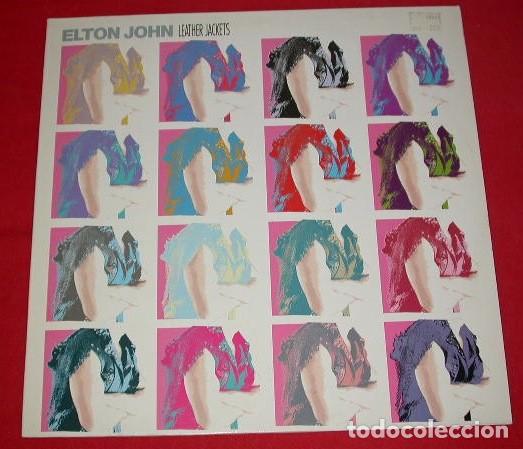 Discos de vinilo: elton john 33t leather jackets.VG++ EX - Foto 1