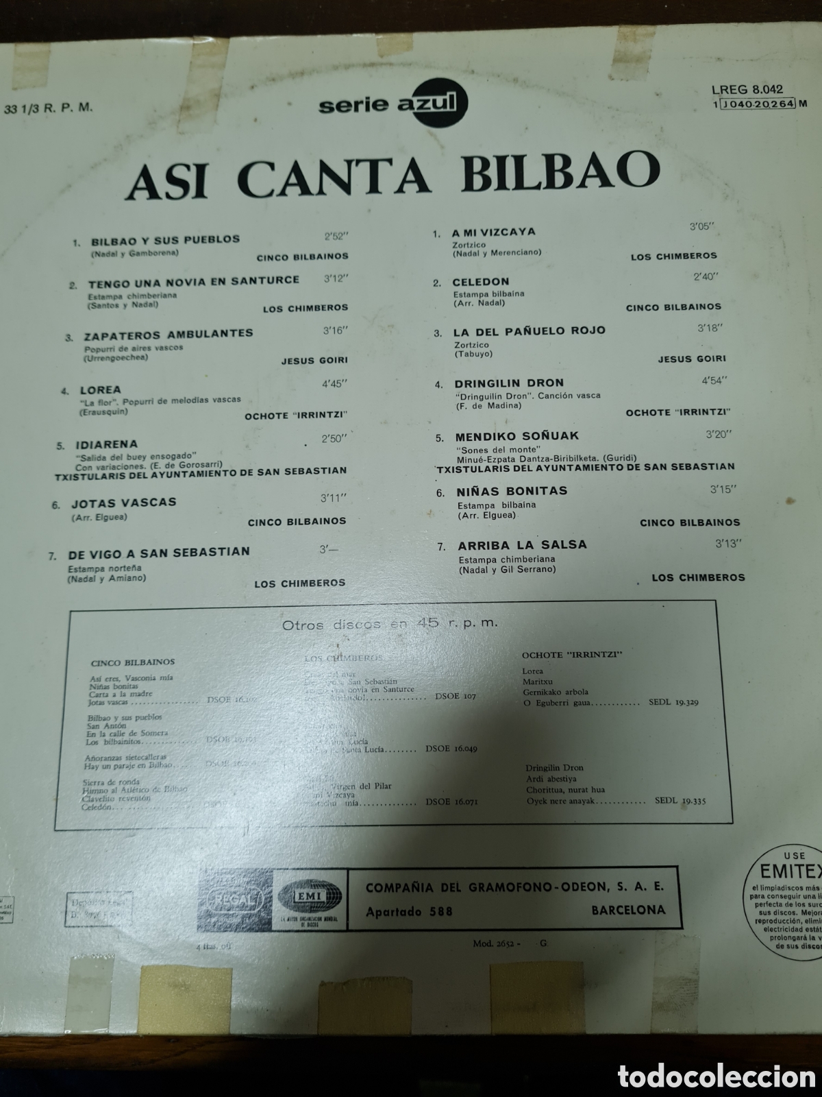 Discos de vinilo: 8 discos vinilo canciones Bilbainas - Foto 8