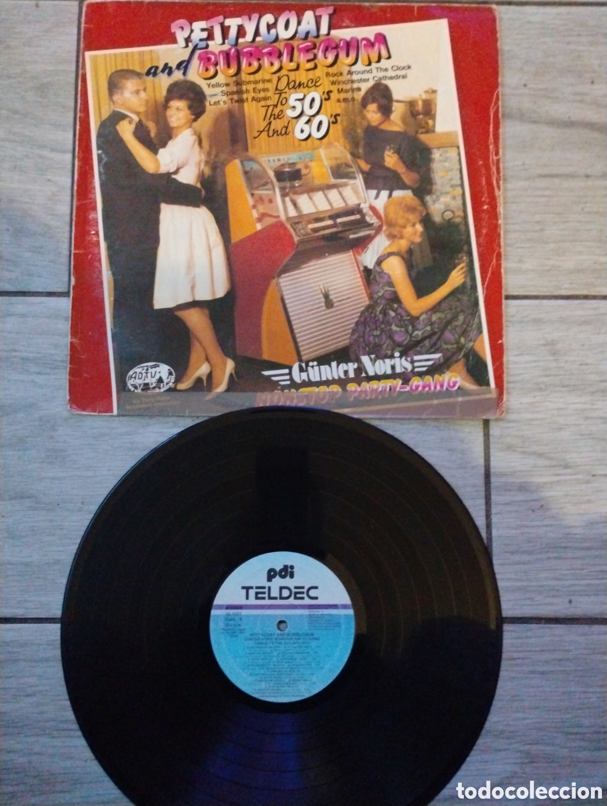 Discos de vinilo: PETTYCOAT AND BUBBLEGUM-G&Uuml;NTER NORIS NONSTOP PARTY -GANG-LP- PDI/SPAIN- IB