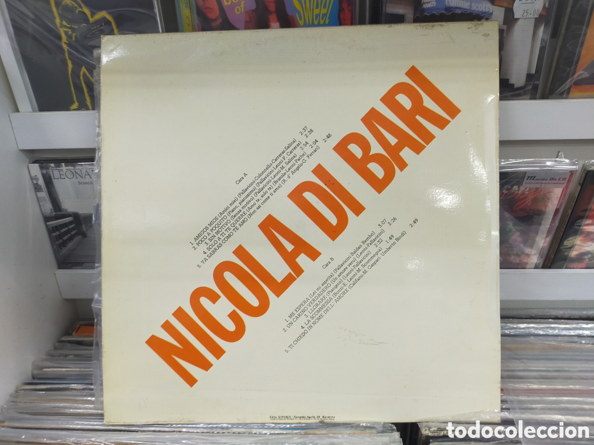 Discos de vinilo: Nicola di bari lp Espa&ntilde;a 1978 - Foto 2