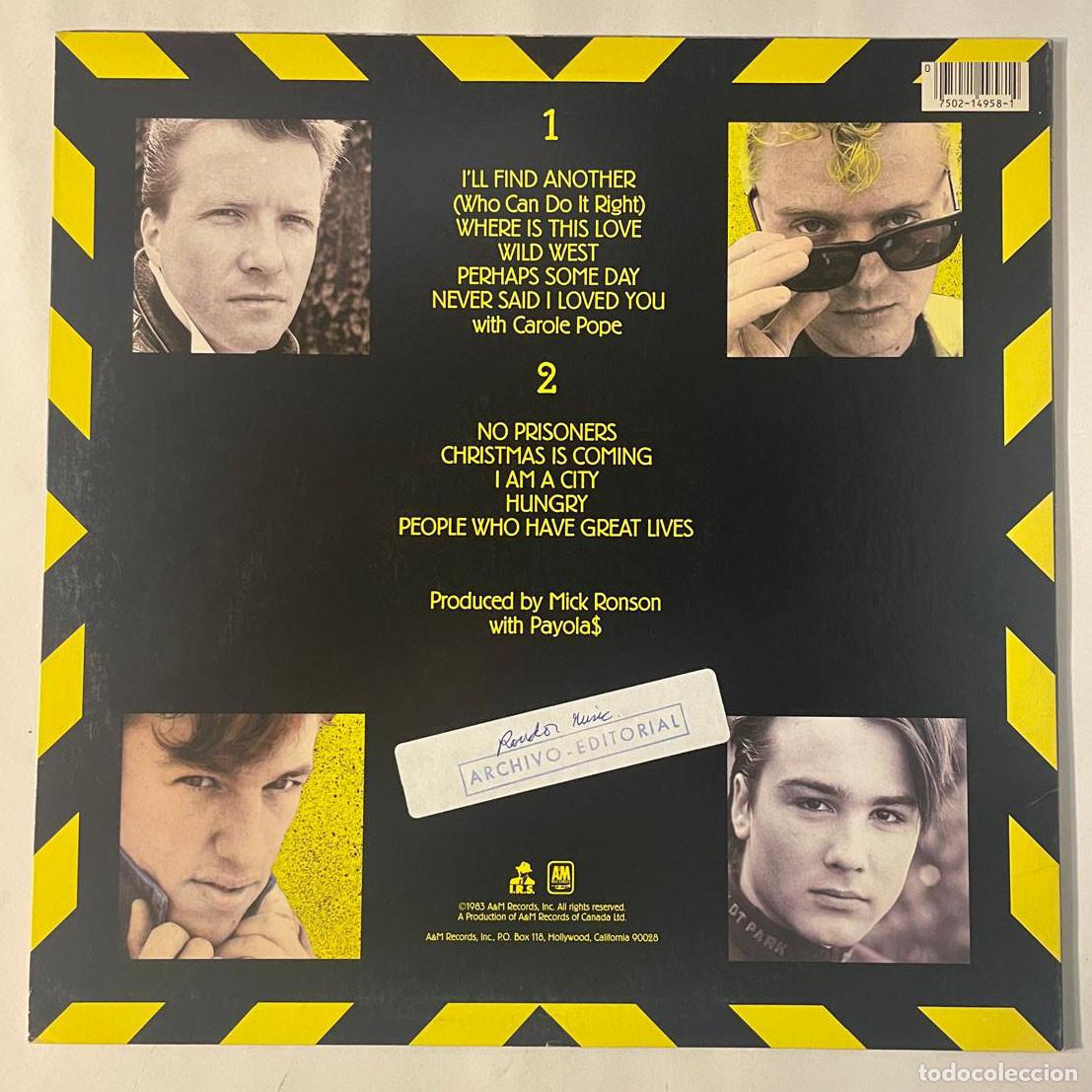 Discos de vinilo: PAYOLAS / HAMMER ON A DRUM / LP A&M RECORDS 1983 / US - Foto 2