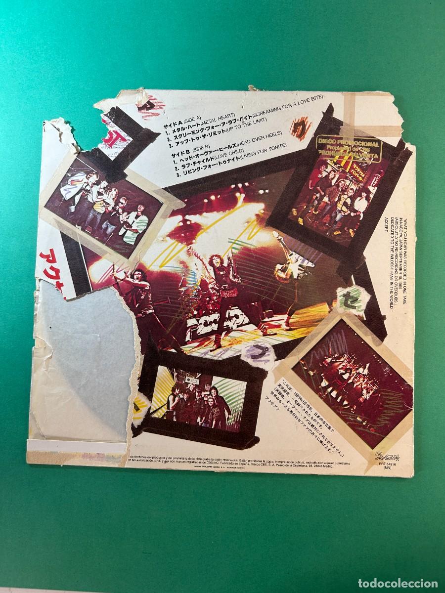Discos de vinilo: ACCEPT - KAIZOKU-BAND - SPAIN 1989 - Foto 2