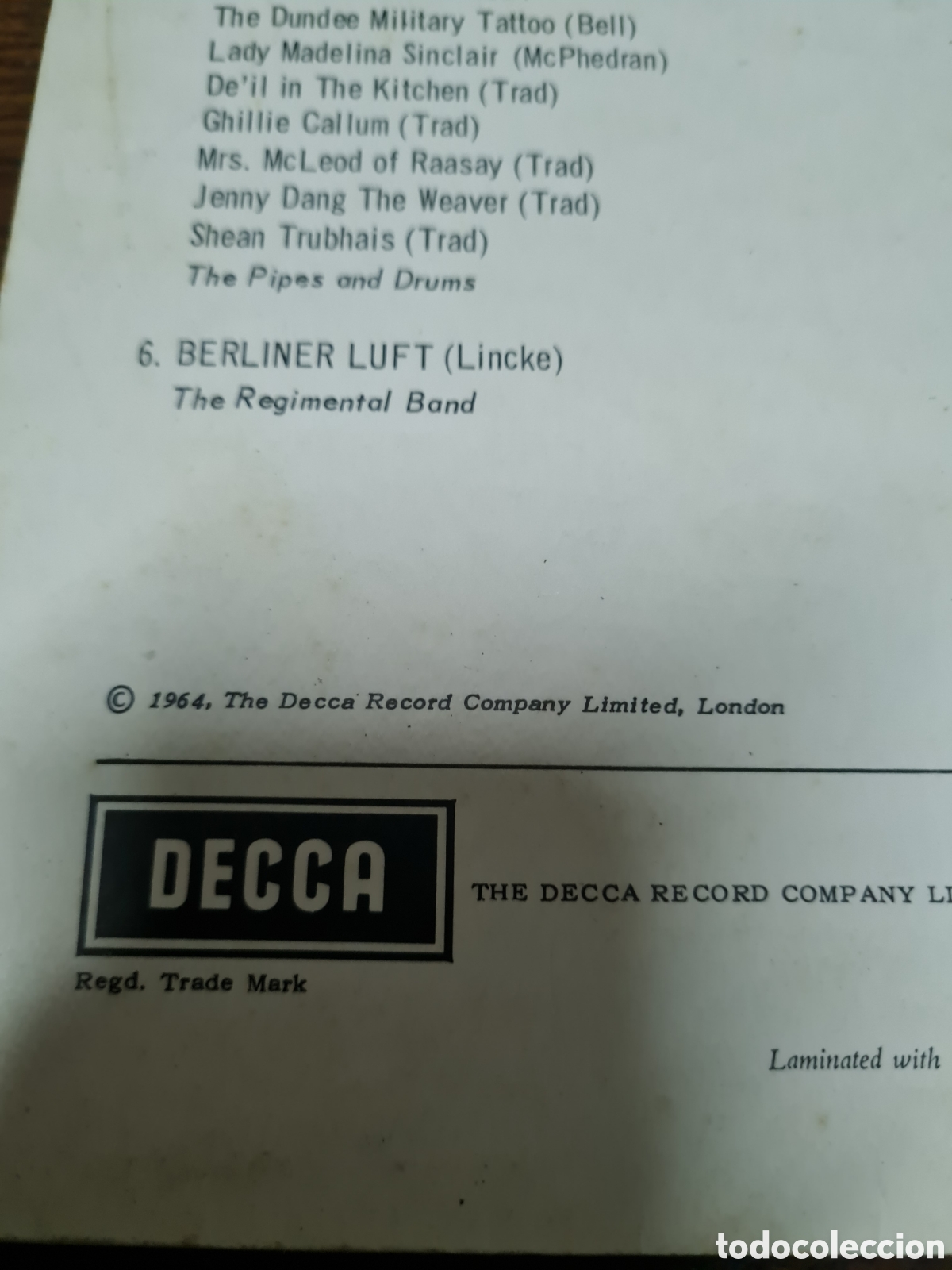 Discos de vinilo: Disco THE BLACK WATCH - Foto 3