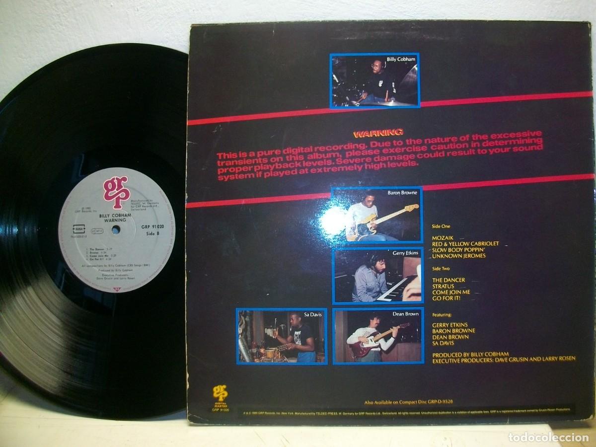 Discos de vinilo: Billy Cobham &ndash; Warning LP - Foto 2