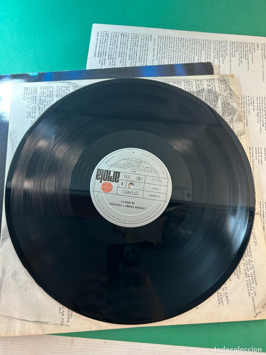 Discos de vinilo: JOAQUIN SABINA Y VICIVERSA EN DIRECTO - DOBLE LP - Foto 6