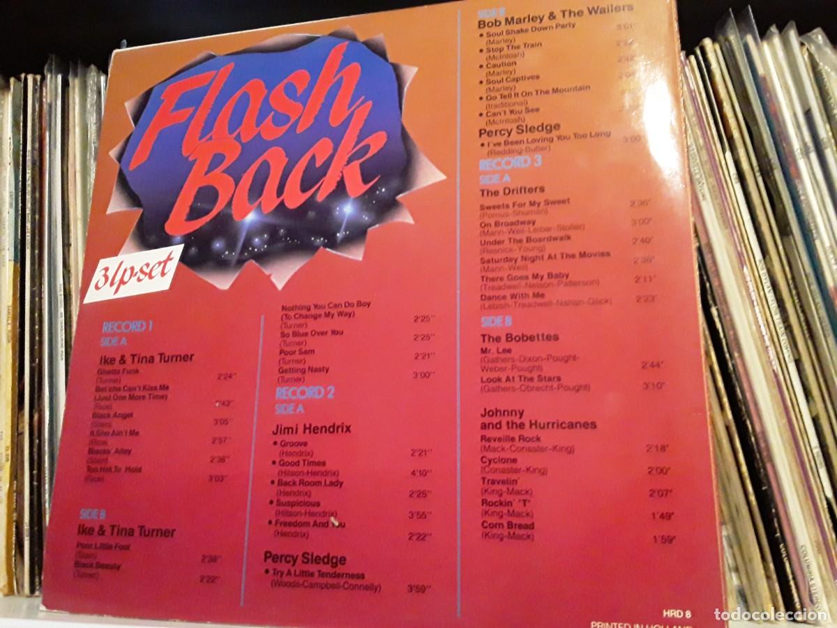 Discos de vinilo: hendrix marley Varios &lrm;&ndash; Flashback - 3lp edic. italia 1981 - Foto 2