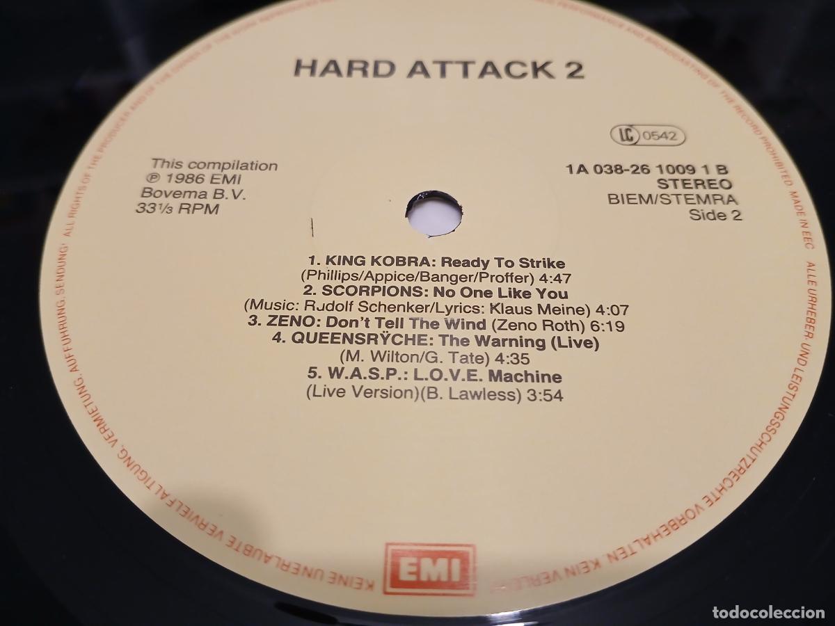 Discos de vinilo: HARD ATTACK 2 (1986) LP DISCO VINILO - Foto 3