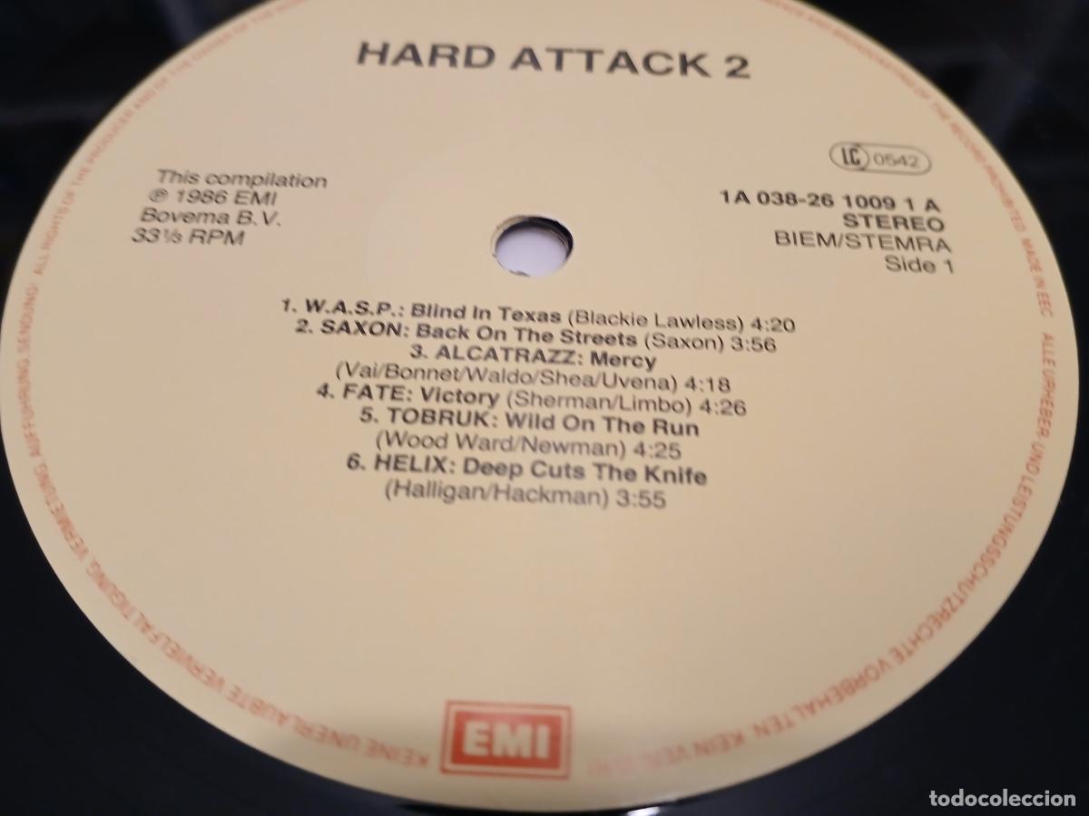 Discos de vinilo: HARD ATTACK 2 (1986) LP DISCO VINILO - Foto 4