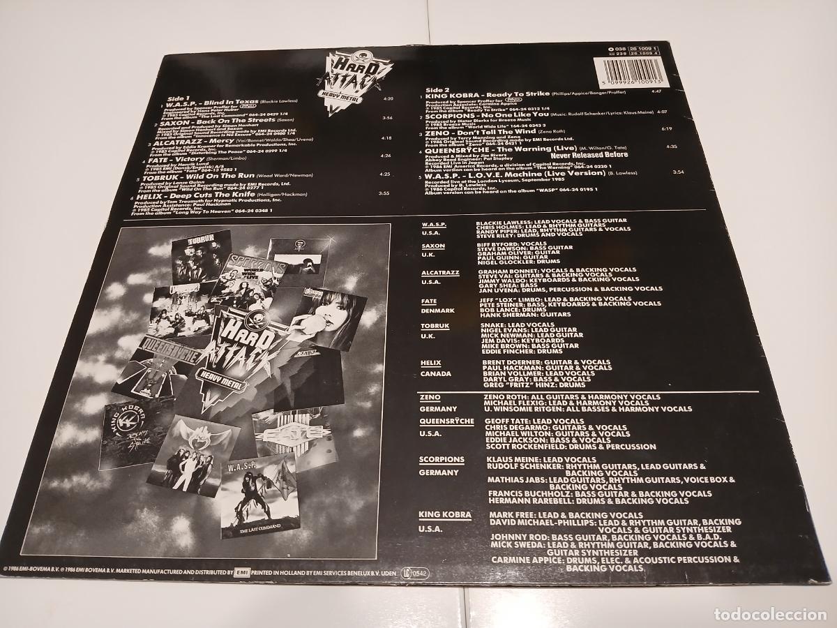 Discos de vinilo: HARD ATTACK 2 (1986) LP DISCO VINILO - Foto 9