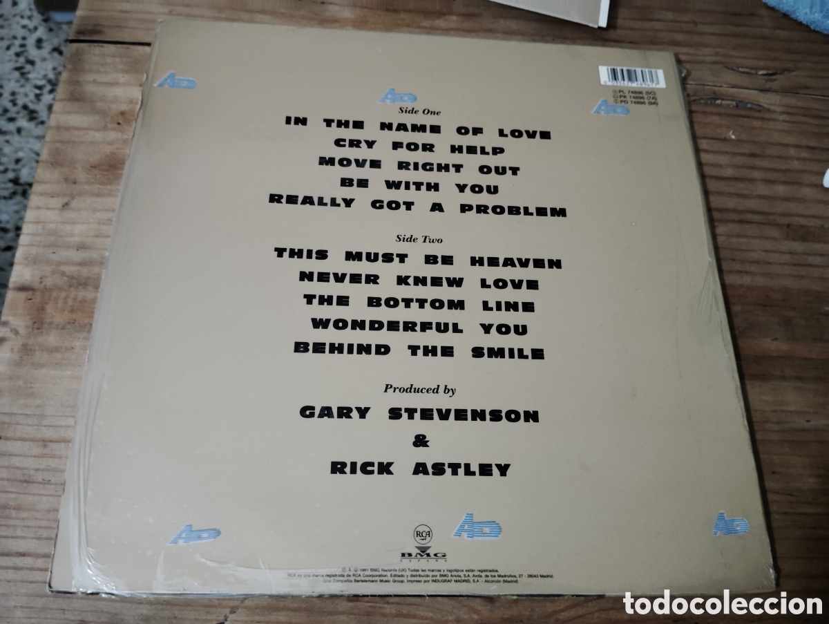 Discos de vinilo: RICK ASTLEY - FREE , 1991 - Foto 2