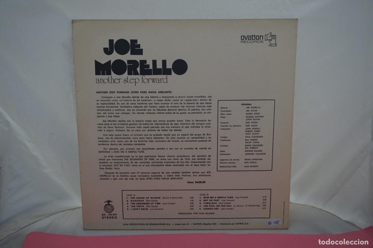 Discos de vinilo: LP - JOE MORELLO - ANOTHER STEP FORWARD - Foto 3