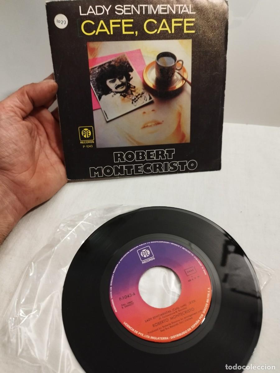 Discos de vinilo: Roberto Montecristo, LADY SENTIMENTAL CAFE, CAFE. 7&rdquo;. - Foto 1