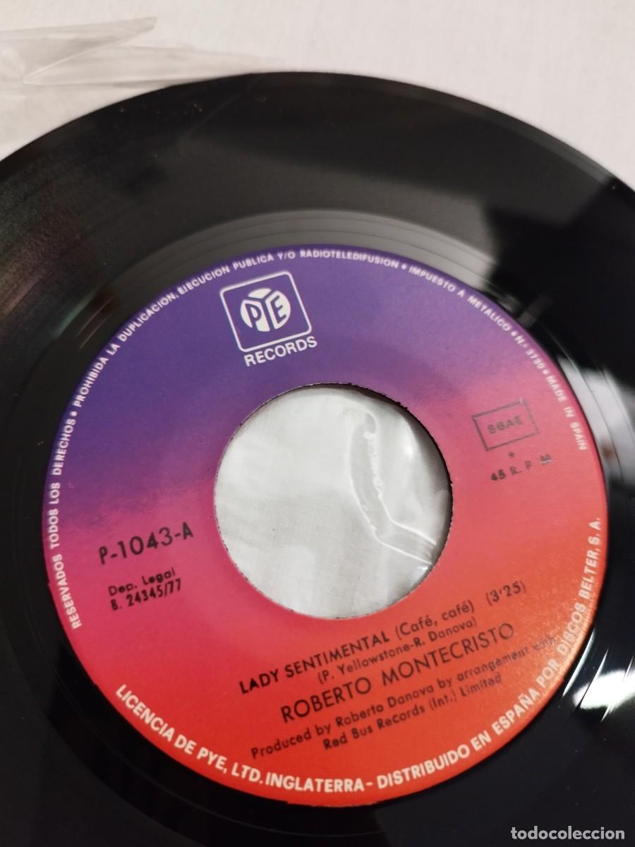 Discos de vinilo: Roberto Montecristo, LADY SENTIMENTAL CAFE, CAFE. 7&rdquo;. - Foto 2