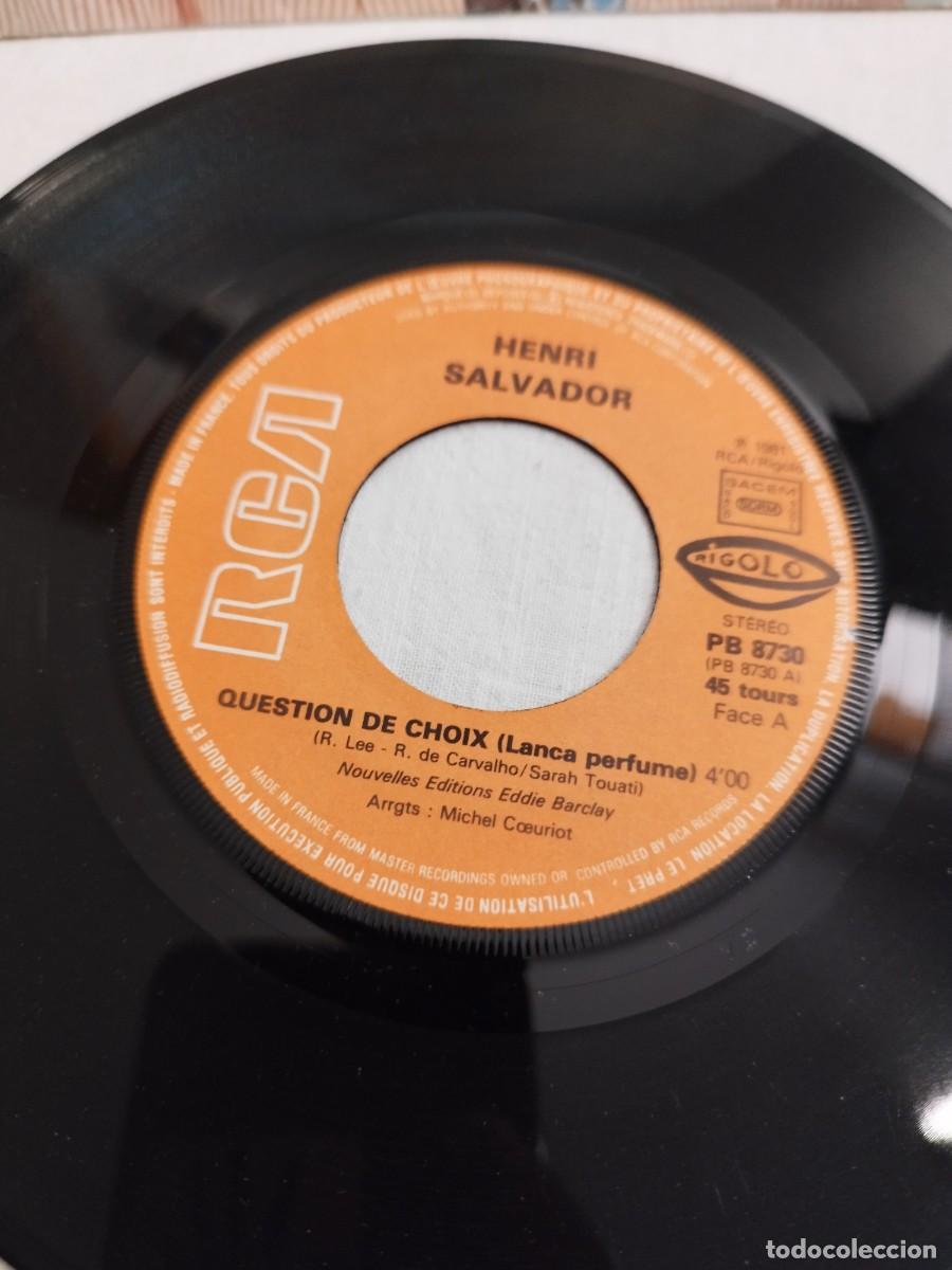 Discos de vinilo: Henri Salvador &ndash; Question De Choix. 7&rdquo;. - Foto 2