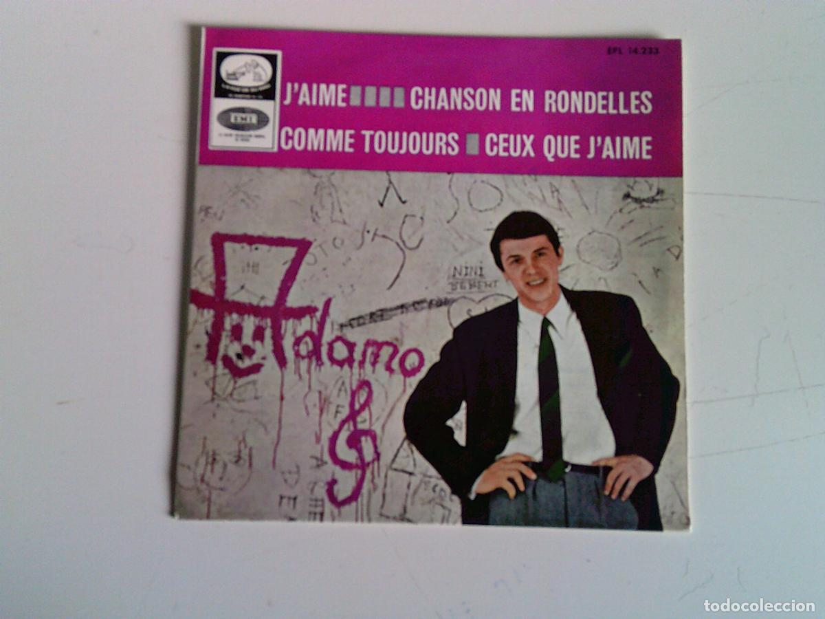 Discos de vinilo: Single Adamo J&aacute;ime 4 canciones - Foto 1