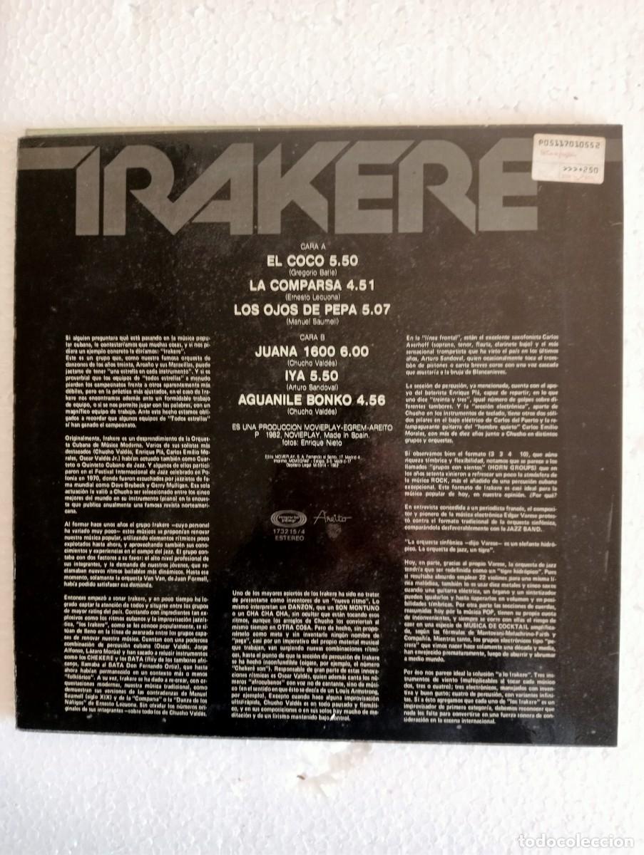 Discos de vinilo: Irakere - Irakere En Vivo (LP, Comp) 1982 - Foto 2