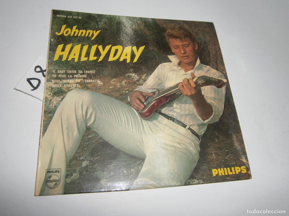 Discos de vinilo: ANTIGUO DISCO SINGLES VINILO - JOHNNY HALLYDAY - Foto 1