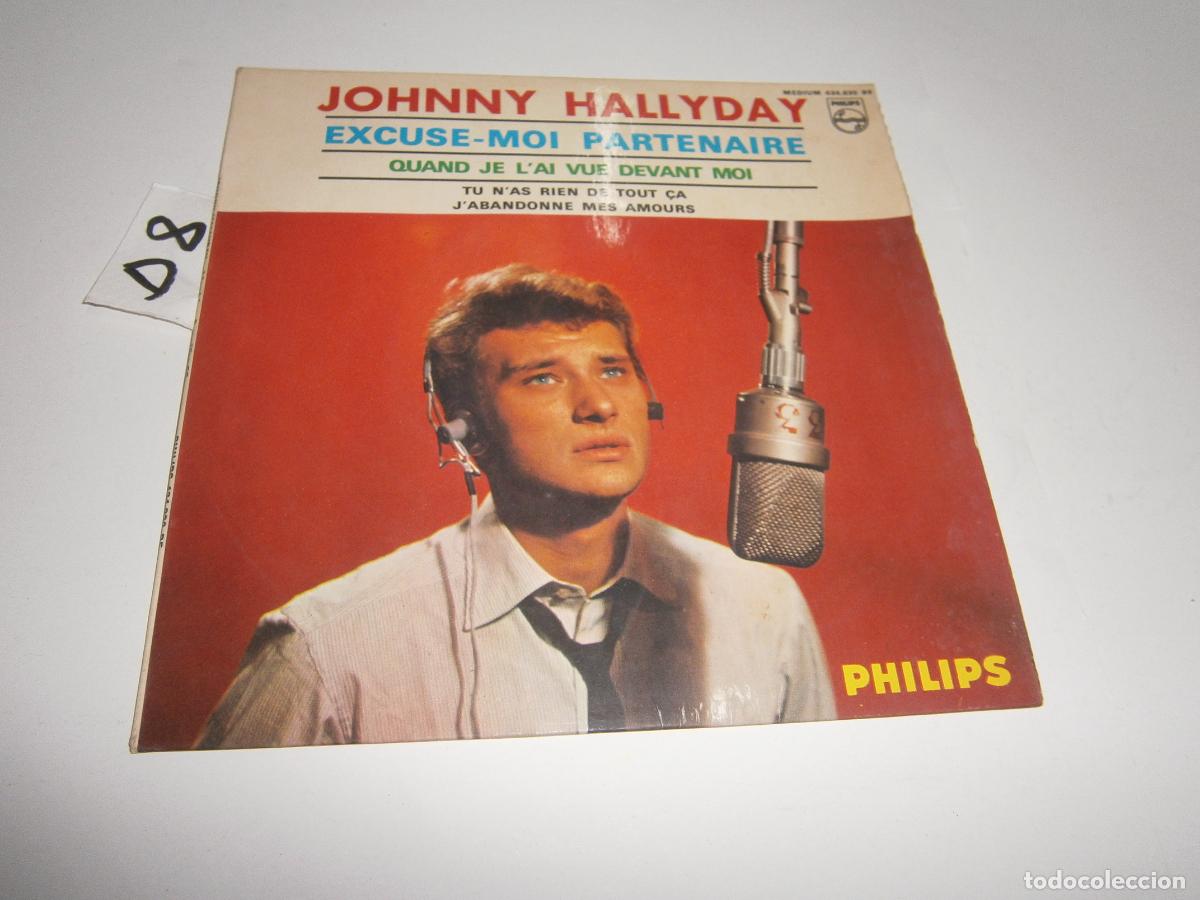 Discos de vinilo: ANTIGUO DISCO SINGLES VINILO - JOHNNY HALLYDAY - Foto 1