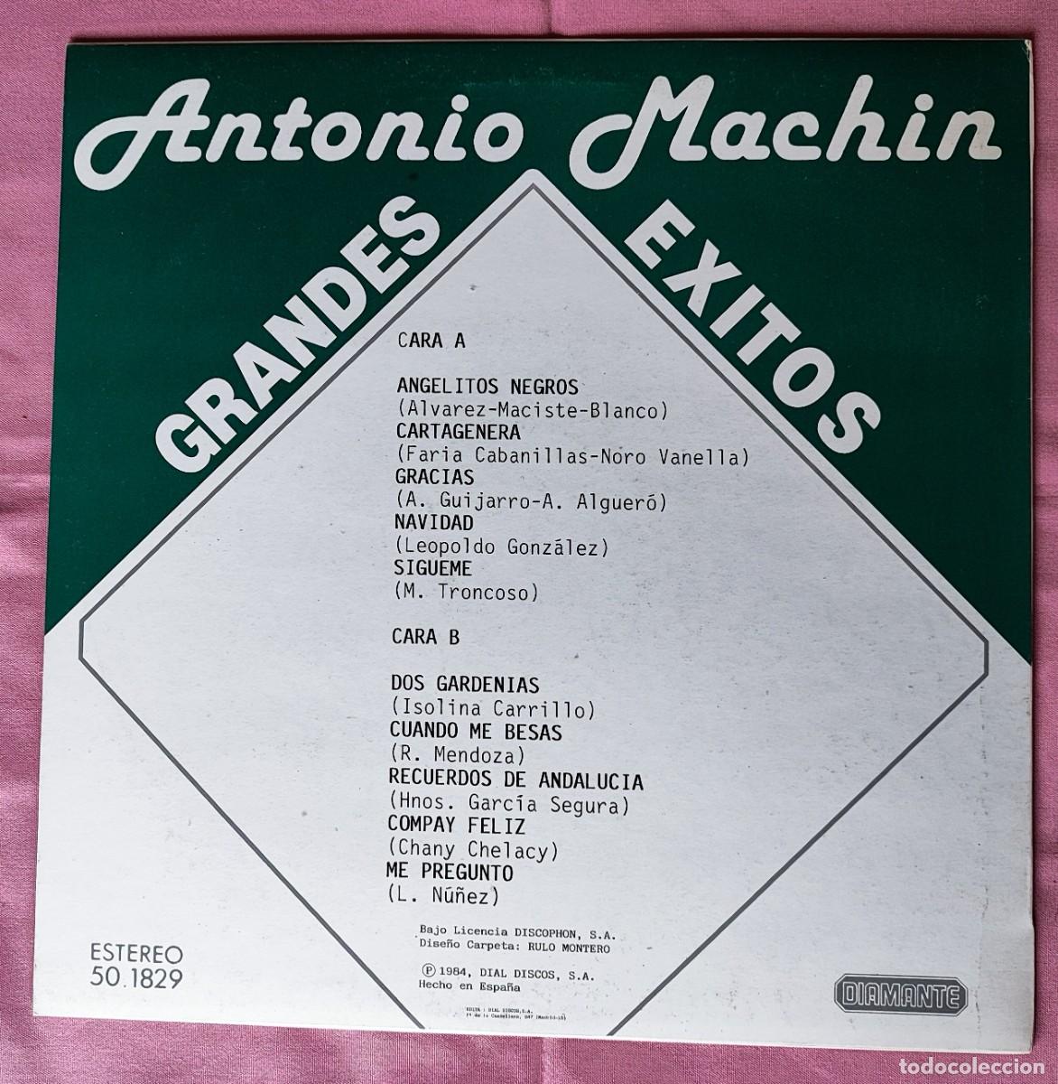 Discos de vinilo: ANTONIO MACH&Iacute;N .- GRANDES &Eacute;XITOS. - Foto 2