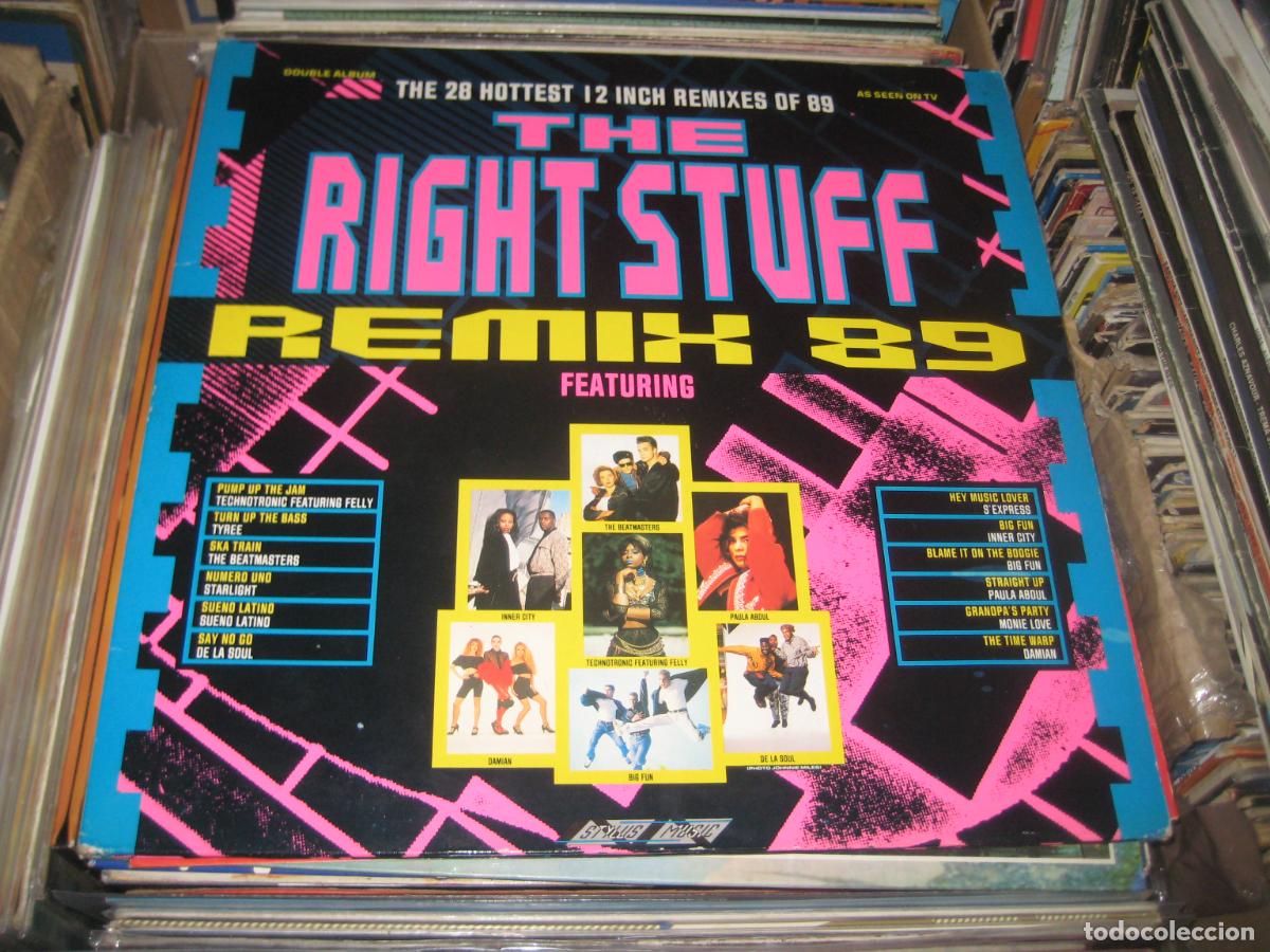 Discos de vinilo: The Right Stuff - Remix 89 LP Doble - Foto 1