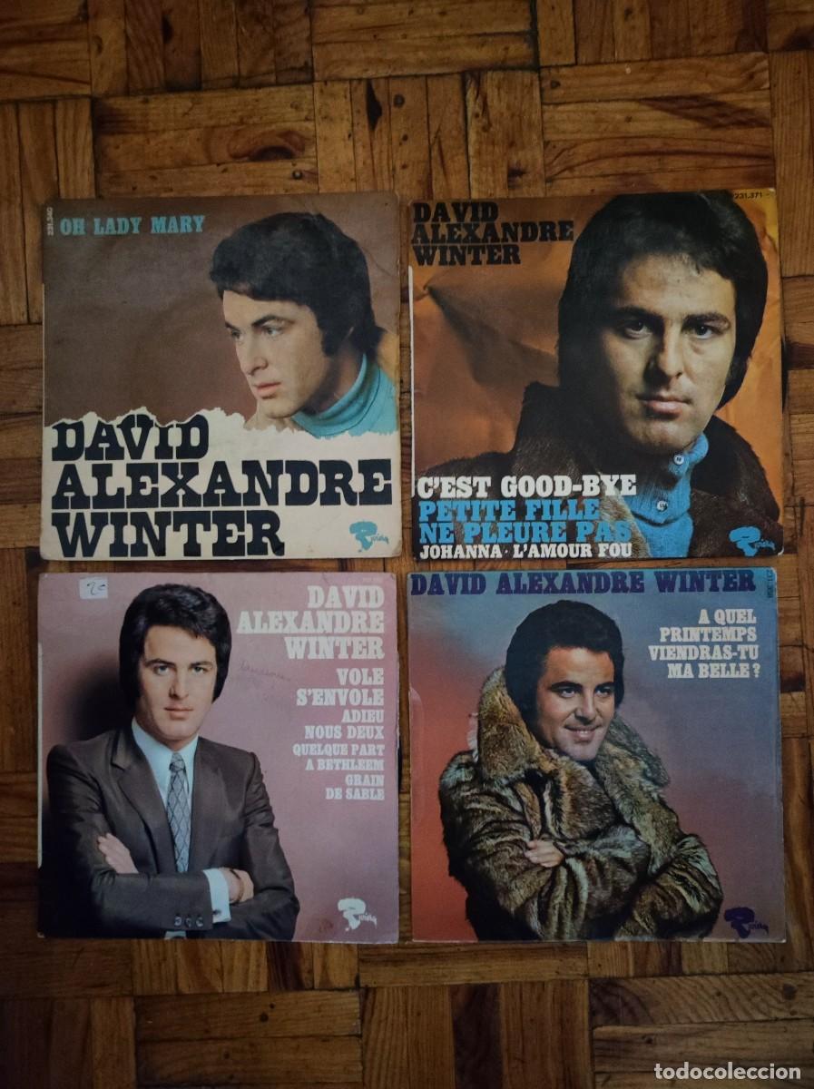 Discos de vinilo: David Alexandre Winter 4 singles ediciones Barclay - Foto 1