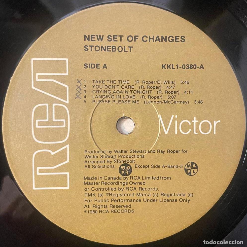 Discos de vinilo: STONEBOLT / NEW SET OF CHANGES / LP RCA 1982 / CANADA - Foto 5