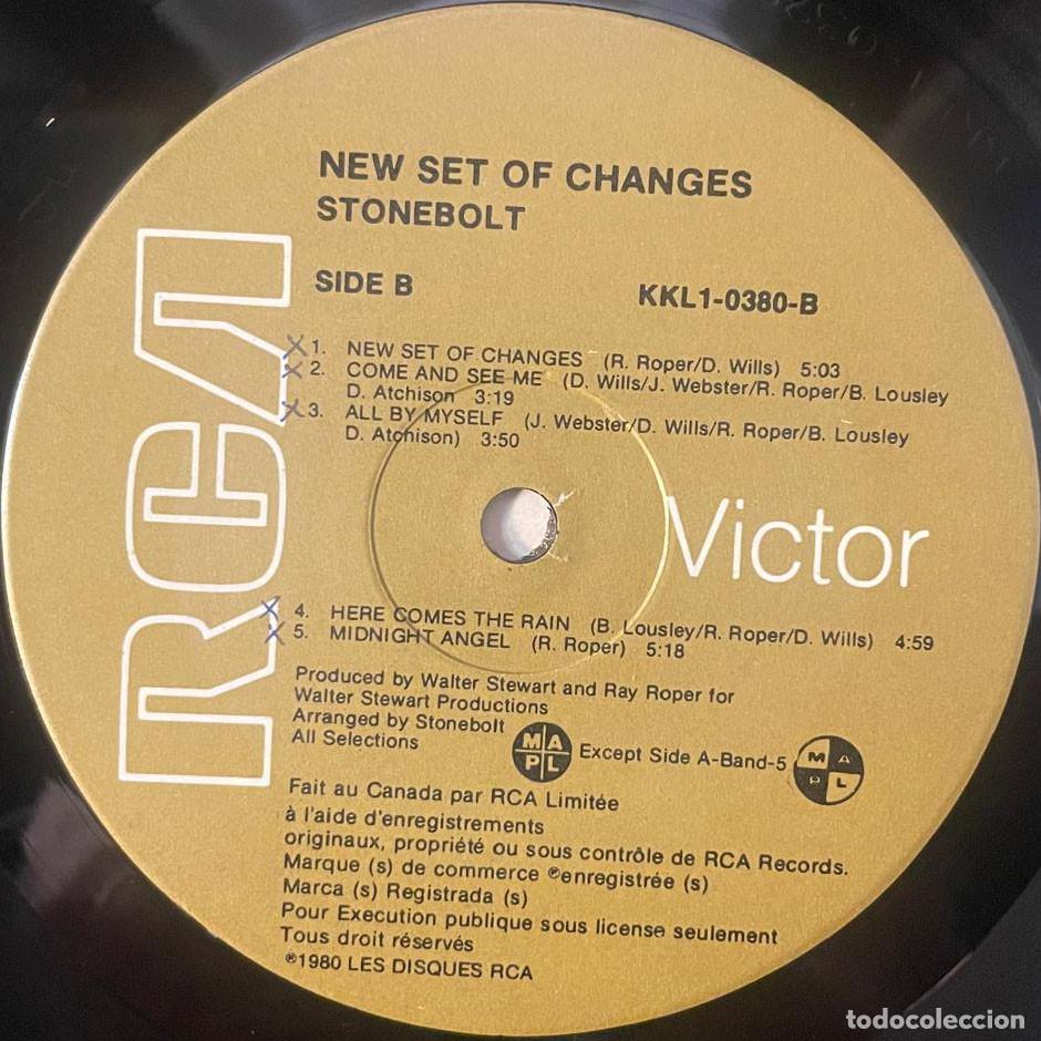 Discos de vinilo: STONEBOLT / NEW SET OF CHANGES / LP RCA 1982 / CANADA - Foto 6