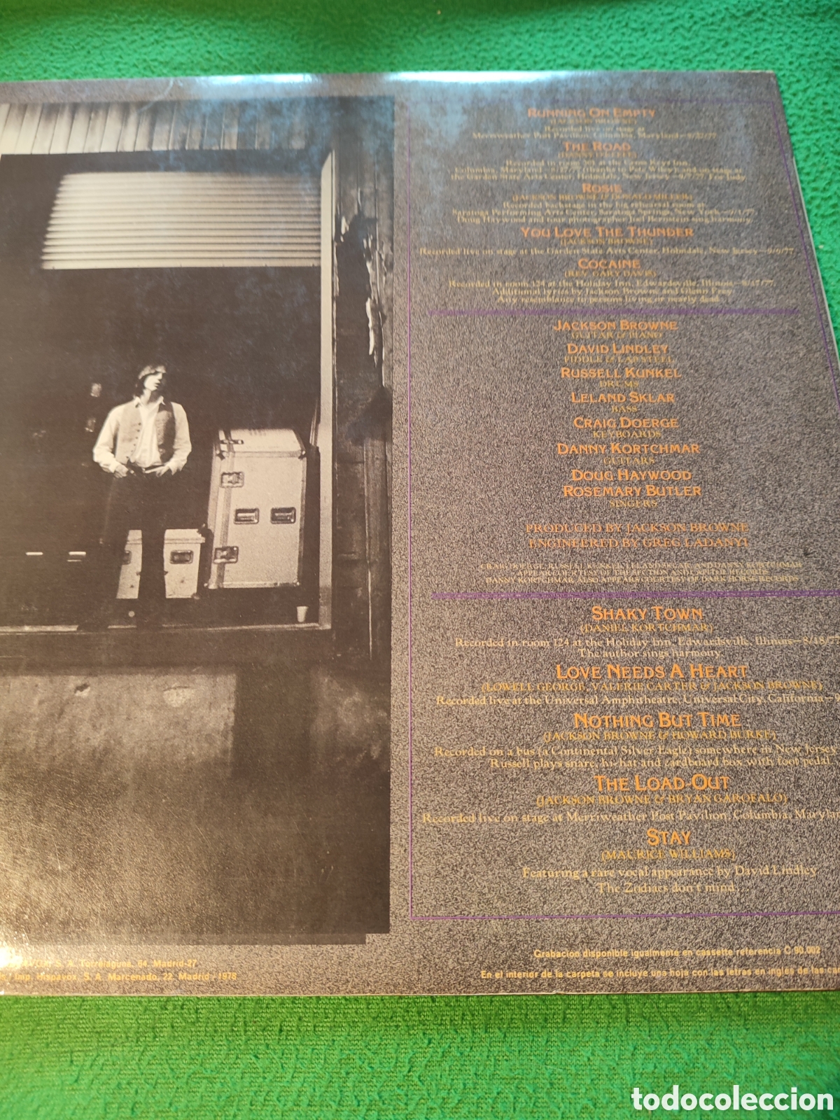 Discos de vinilo: Jackson Browne - Running on empty - Foto 4