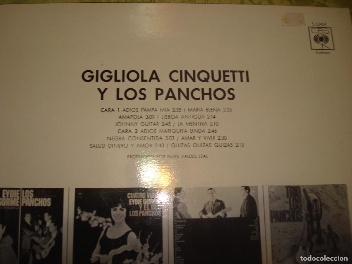 Discos de vinilo: GIGLIOLA CINQUETTI Y LOS PANCHOS. CBS, 1972. SPAIN. IMPECABLE(#) - Foto 2