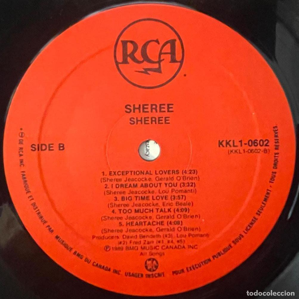 Discos de vinilo: SHEREE / SHEREE / LP RCA 1989 / CANADA - Foto 6