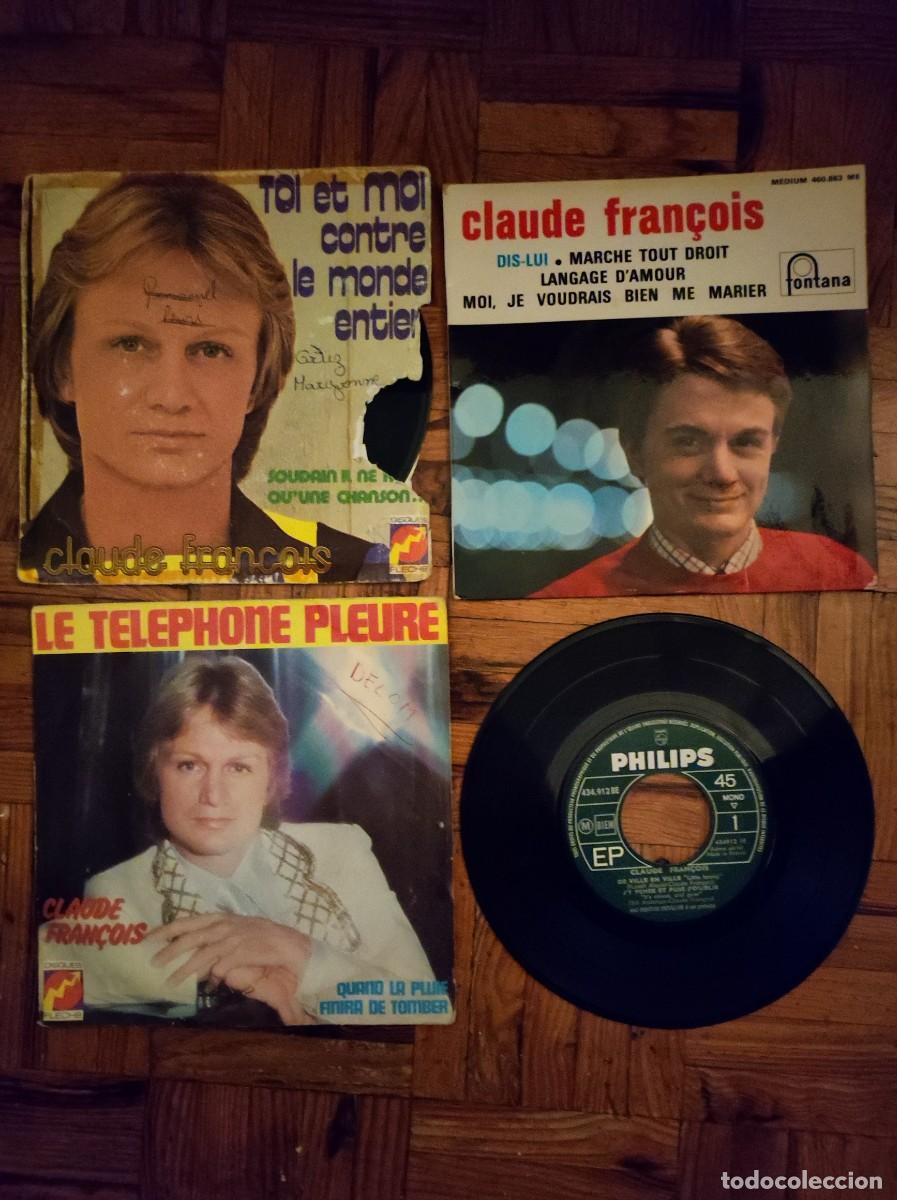 Discos de vinilo: lote 8 singles claude fran&ccedil;ois - Foto 2