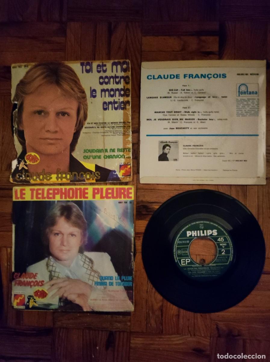 Discos de vinilo: lote 8 singles claude fran&ccedil;ois - Foto 3