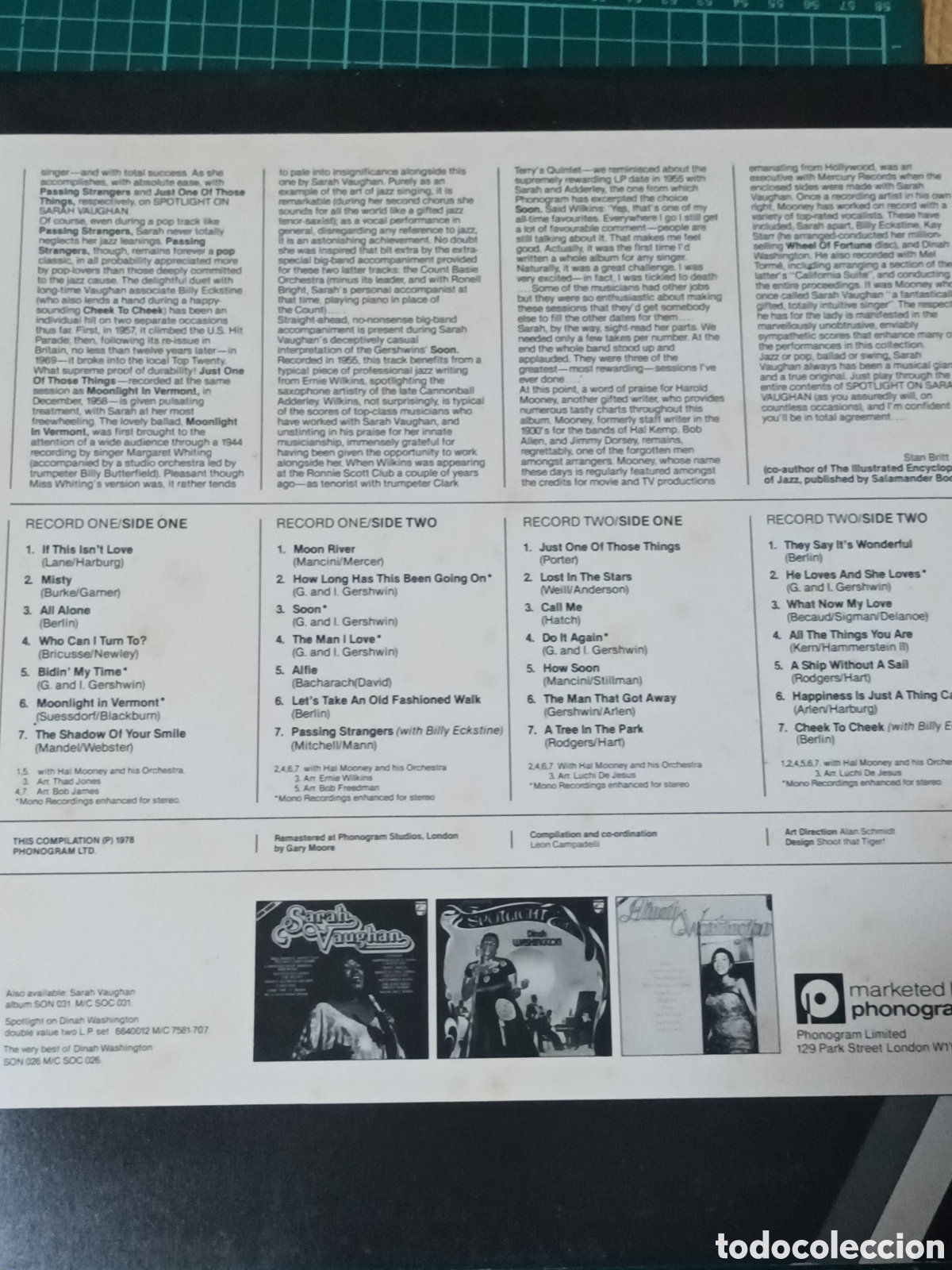 Discos de vinilo: Sarah Vaughan doble vinilo - Foto 3