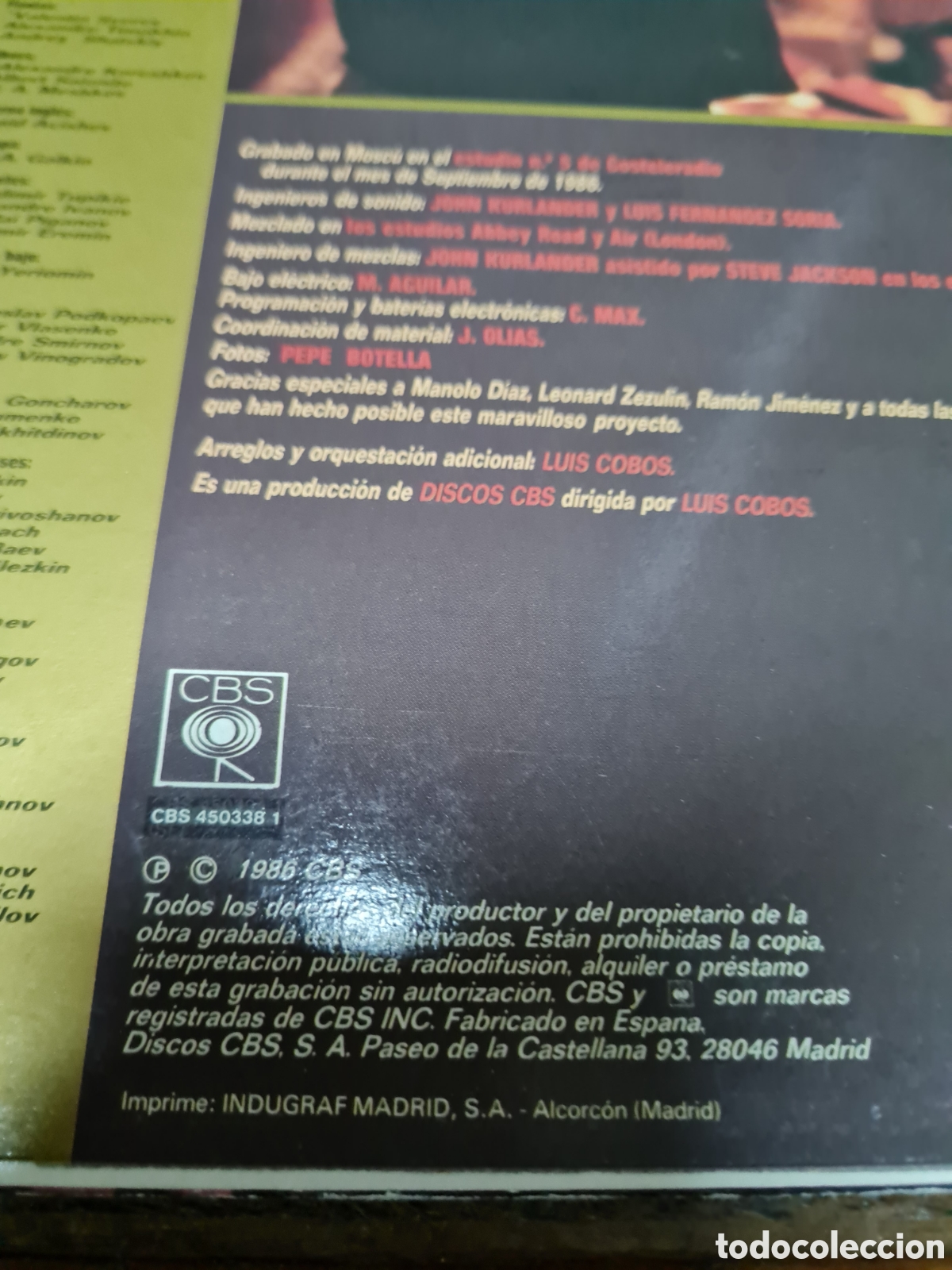 Discos de vinilo: 7 discos LUIS COBOS a&ntilde;os 80 - Foto 21