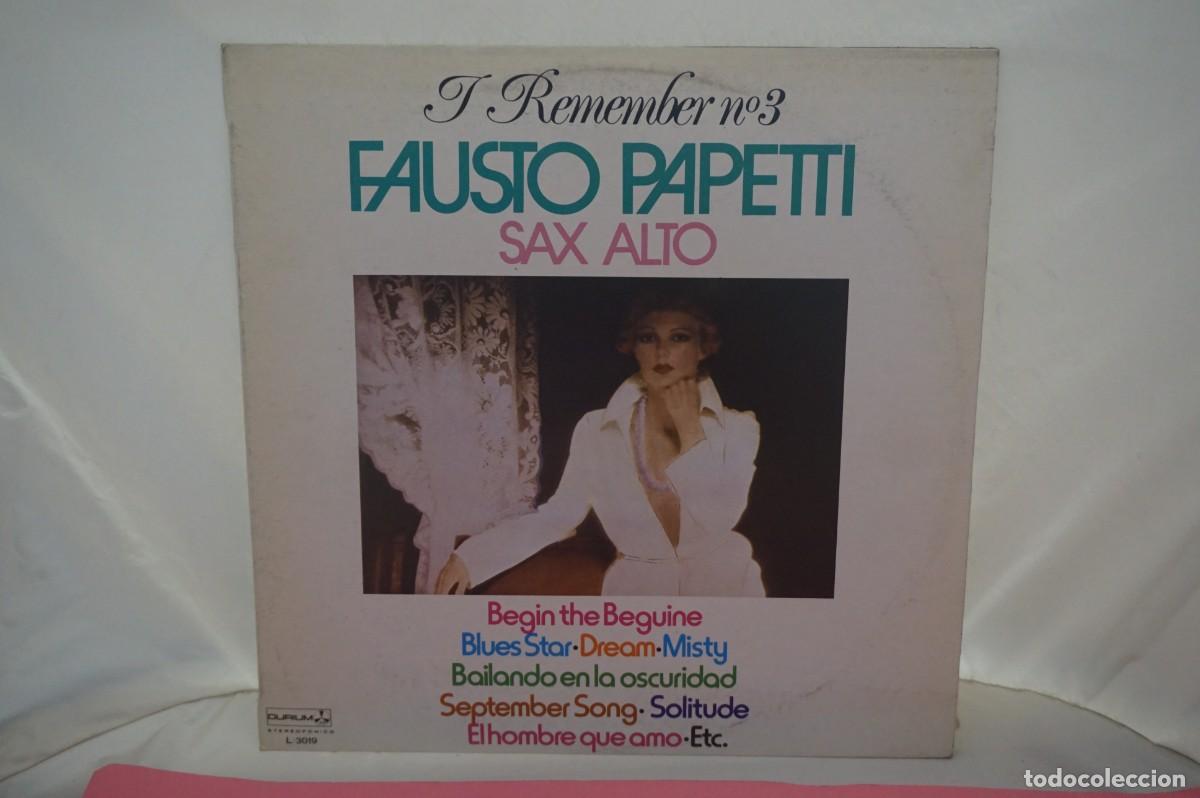 Discos de vinilo: LP - FAUSTO PAPETTI - SAX ALTO - Foto 1