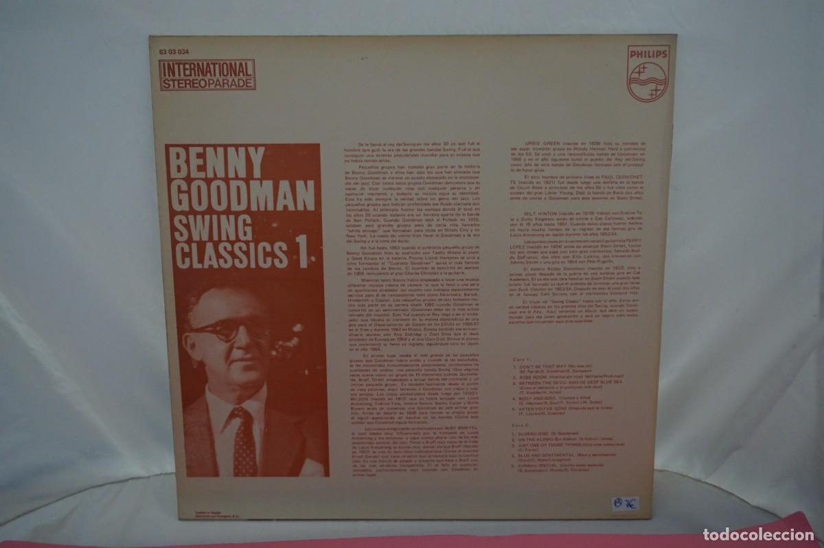 Discos de vinilo: LP - BENNY GOODMAN - SWING CLASSICS 1 - Foto 3