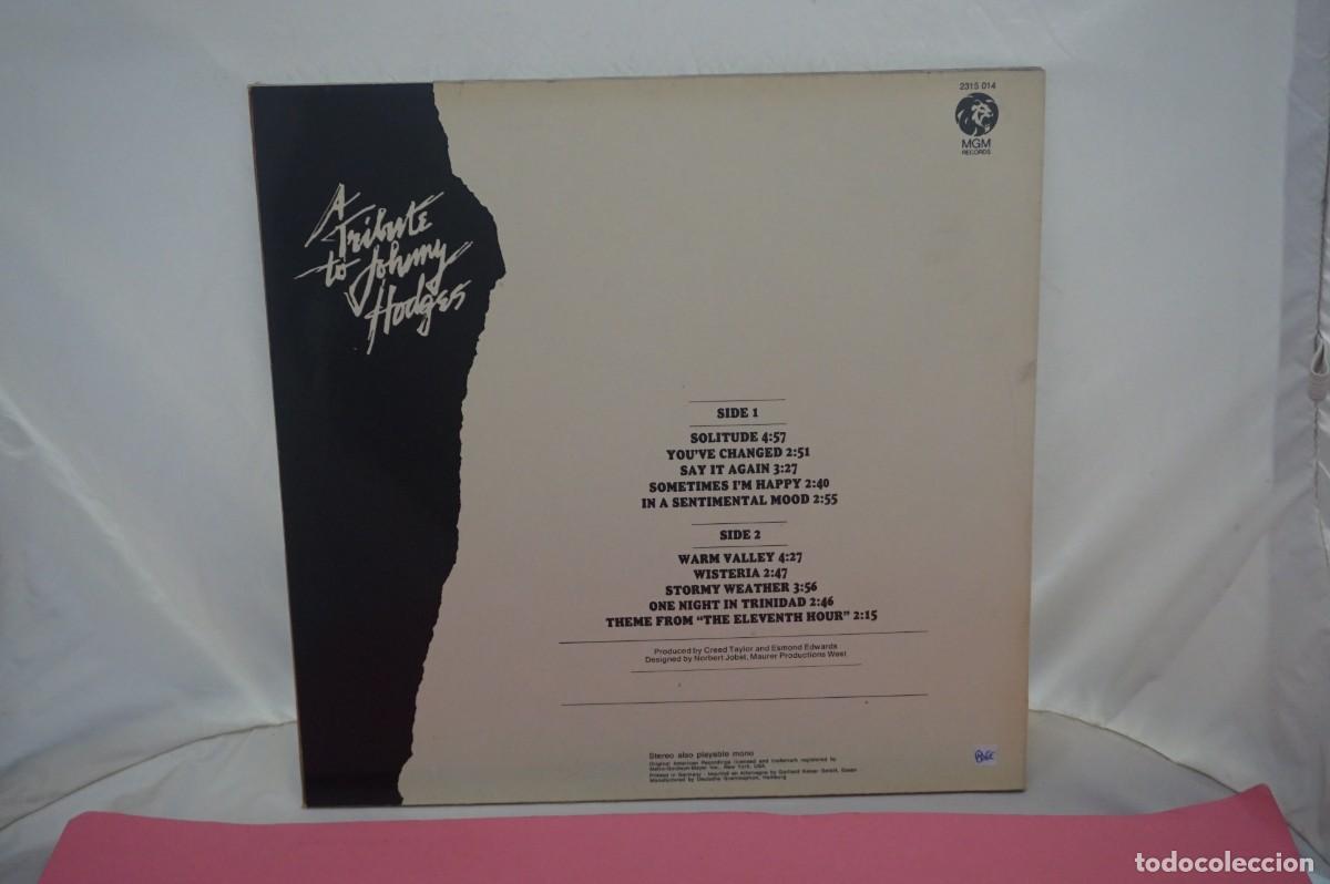 Discos de vinilo: LP - A TRIBUTE TO JOHNNY HODGES - Foto 3