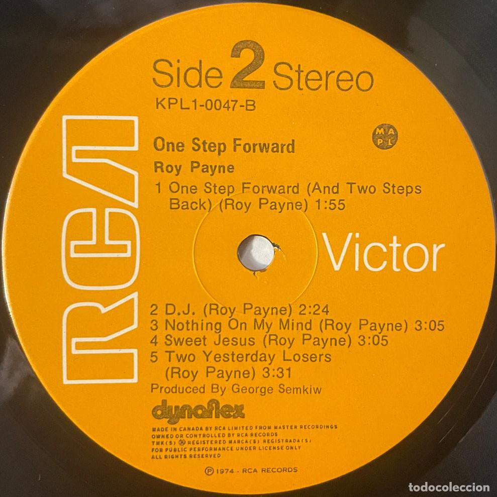 Discos de vinilo: ROY PAYNE / ONE STEP FORWARD / LP RCA 1974 / CANADA - Foto 4