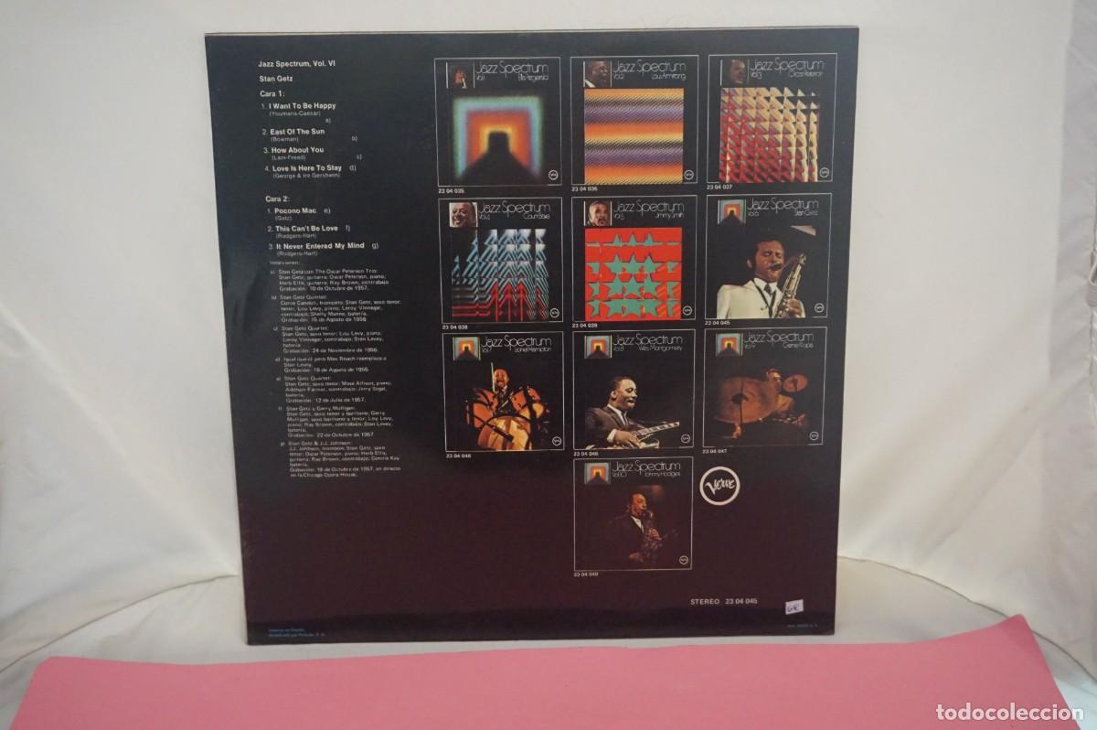 Discos de vinilo: LP - STAN GETS - JAZZ SPECTRUM VOL VI - Foto 3