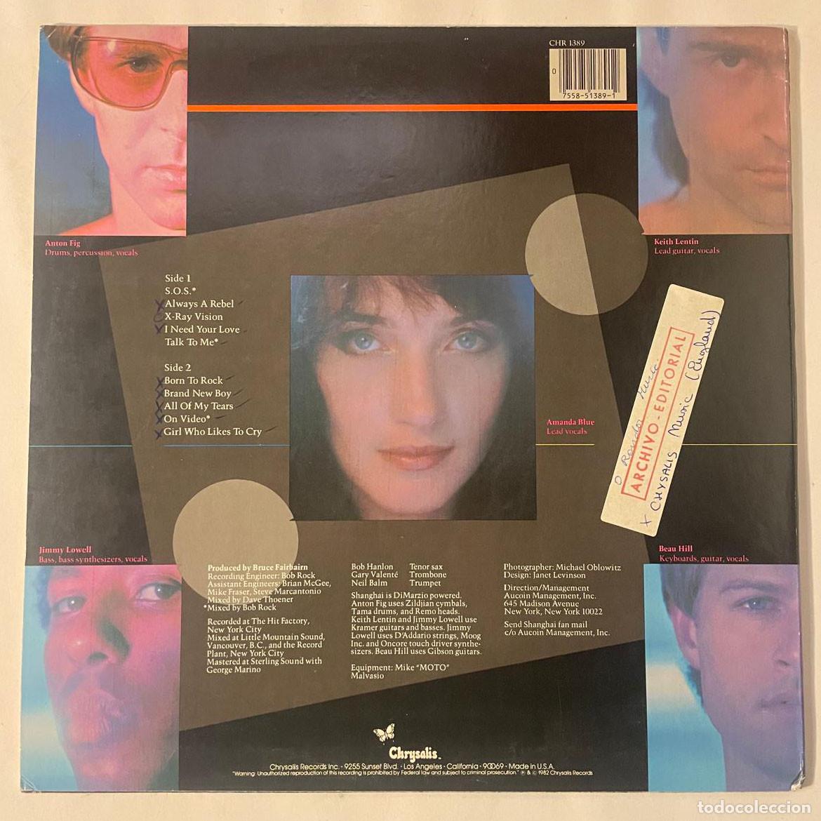 Discos de vinilo: SHANGHAI / SHANGHAI / LP CHRYSALIS 1982 / UK - Foto 2