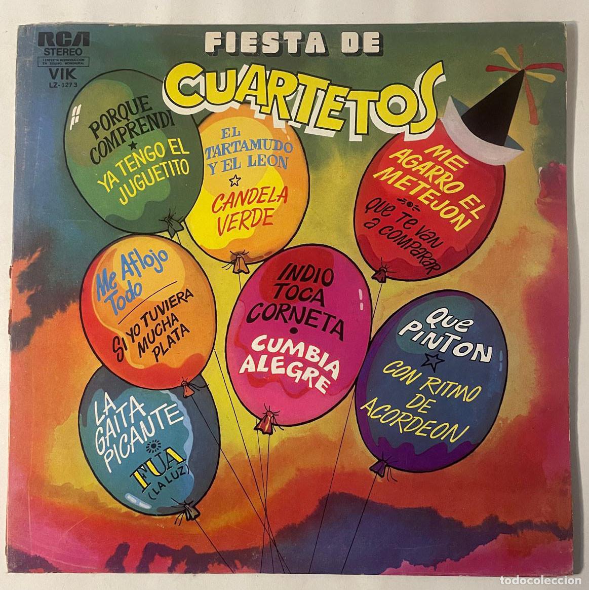 Disques de vinyle: FIESTA DE CUARTETOS / CARLITOS ROLAN, CUARTETO ALEGRIA&hellip; / LP RCA 19? / ARGENTINA
