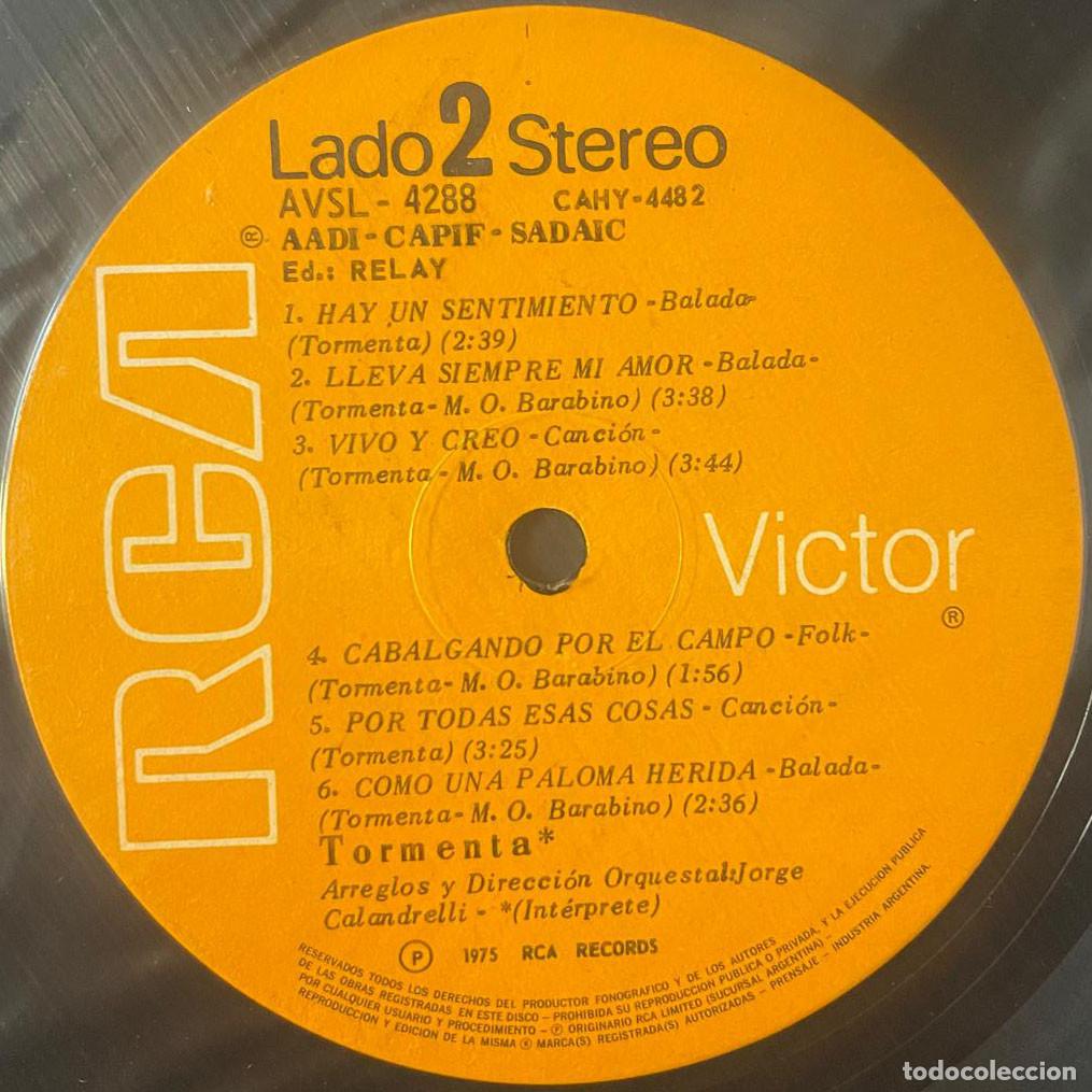 Discos de vinilo: TORMENTA / TORMENTA / LP RCA 1975 / ARGENTINA - Foto 5