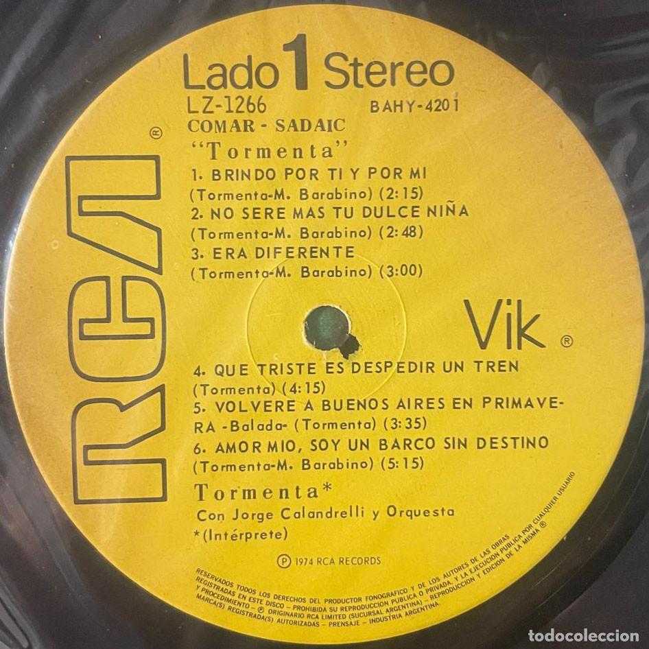 Discos de vinilo: TORMENTA / TORMENTA / LP RCA 1974 / ARGENTINA - Foto 3