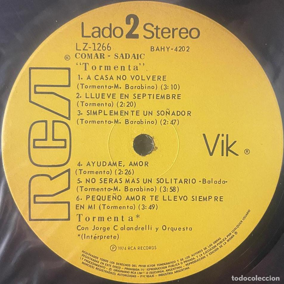 Discos de vinilo: TORMENTA / TORMENTA / LP RCA 1974 / ARGENTINA - Foto 4