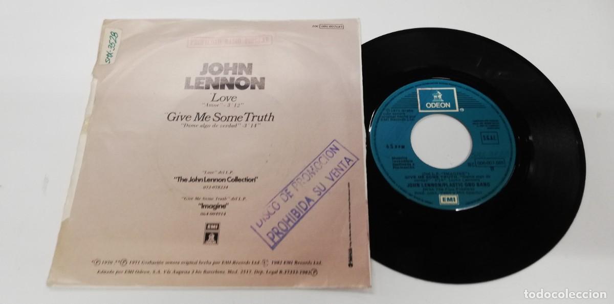 Discos de vinilo: SCO29-John Lennon - Love (7&rdquo;, Single, Promo) - Foto 2